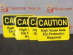 Caution High Noise Ear Protection Required Heavy Duty Plastic Sign Lot of 4