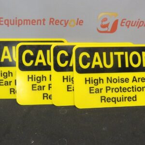 Caution High Noise Ear Protection Required Heavy Duty Plastic Sign Lot of 4