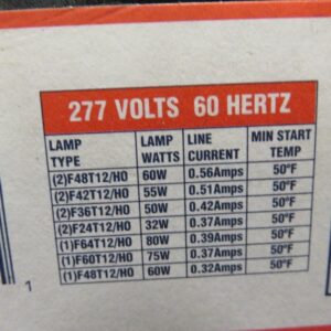 Advanced Transformer VS-2S60-1-TP Rapid Start Lighting Ballast New Lot of 3