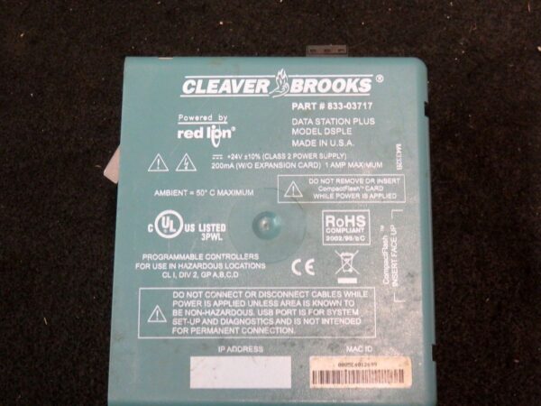 Cleaver Brooks Red Lion Data Station Plus DSPLE 833-03717