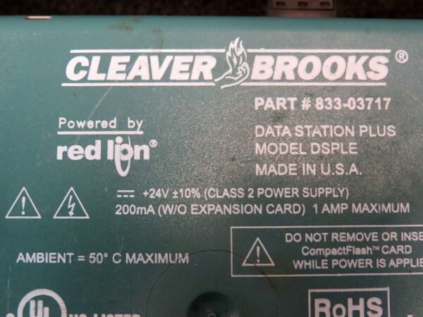 Cleaver Brooks Red Lion Data Station Plus DSPLE 833-03717