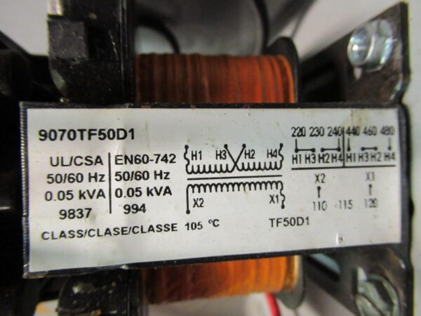 Eaton ECX09F1BAA Square D 9070TF50D1 Industrial Control Motor Starter 3Phase