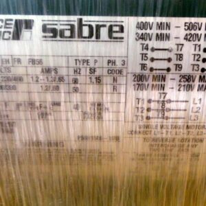 Reliance Sabre Motor P56H1506H 1/4HP 208-250/460V FR56 Frame 1.2-1.3/.65 New