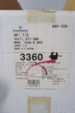Emerson K55HXSWZ-7989 1/5 HP Condenser Motor Fan RPM 1040/3 Speed 277/265 V New