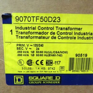 Square D 9070TF50D23 Industrial Control Transformer Lot of 2