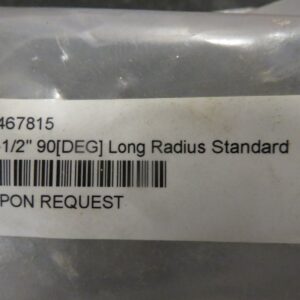 Long Radius Standard 0467815 2 1/2" 90 Degree Weld Elbow New Lot of 4