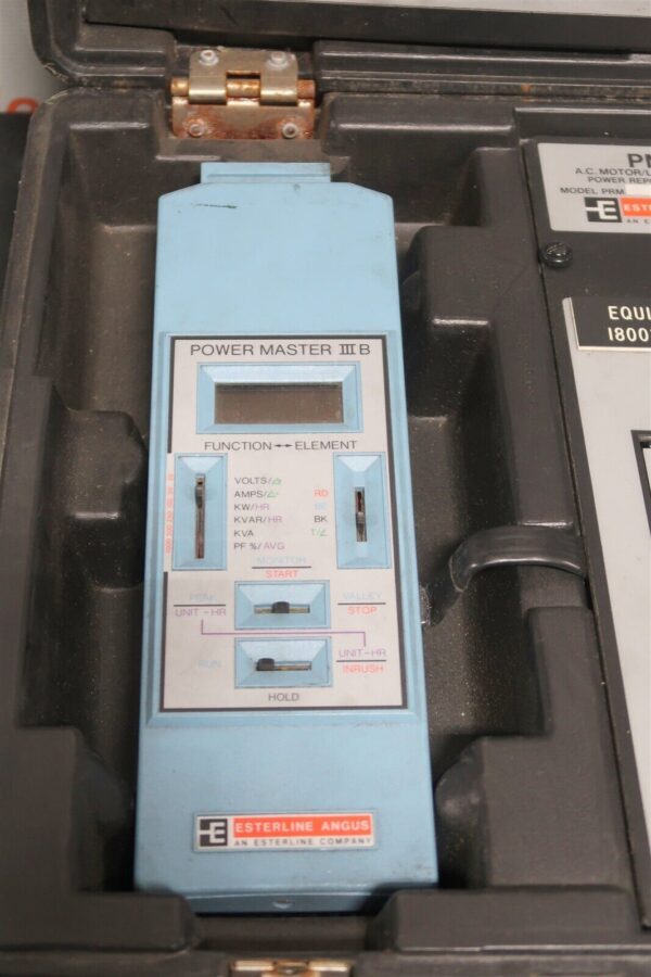 Esterline Angus PMT AC Motor Load Surveyor Powermaster III B Power Master Case