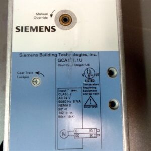 Siemens GCA-121-1U Open Air Actuator GCA Spring Electronic Damper New in Box