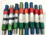 Lot of 8 Vermont Gage Assorted Go No Go Plug/Pin Gauge .717-.718mm 246E