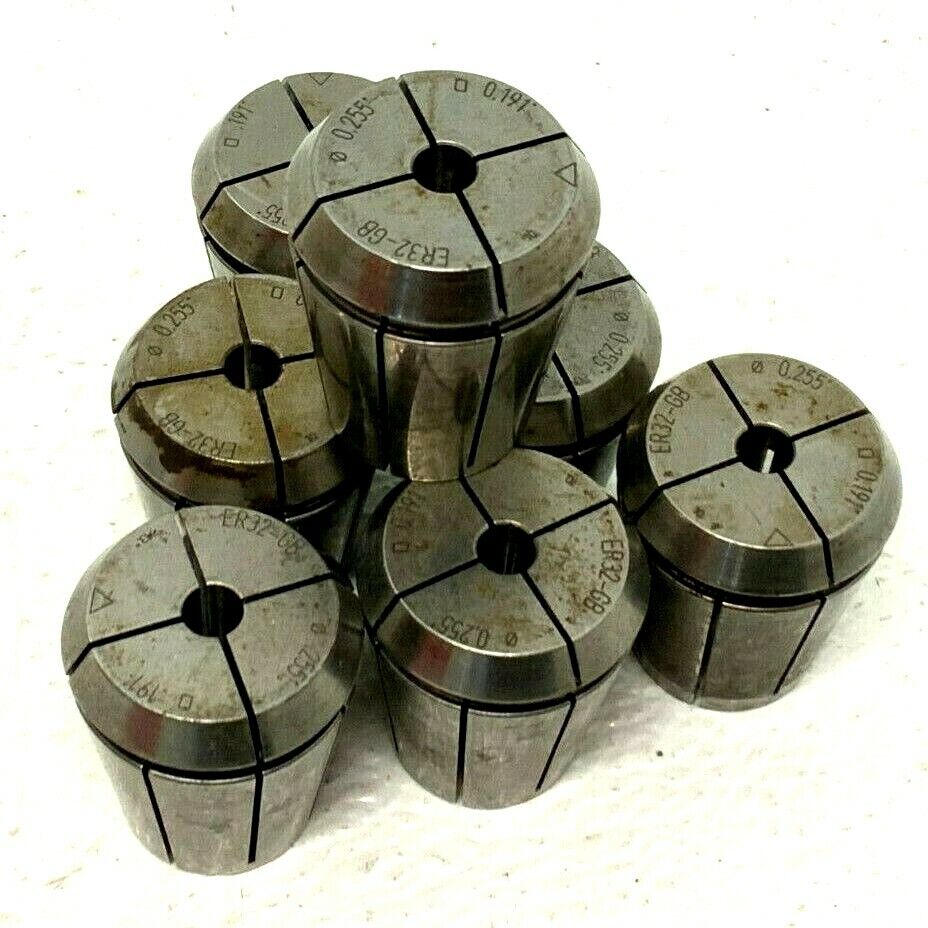 Lot of 7 Rego-Fix 143206485.08 ER32 0.255mm 0.191" Ultra Precision Collet 259H_0 Lot of 7 Rego-Fix 143206485.08 ER32 0.255mm 0.191" Ultra Precision Collet 259H