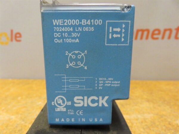 Sick WE2000-B4100 Photoelectric Sensor DC10-30V 7024004 LN 0635 Lot of 2