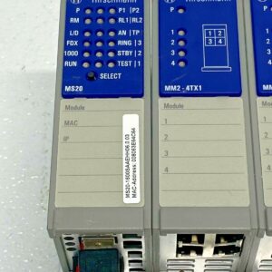 Hirschmann MM2 4TX1 MS20 Ethernet Switch Mice Media Module Rack w/4 Cards 15C