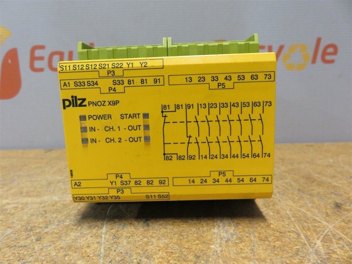 Pilz PNOZ X9P 24DVC 777609 7n/o 2n/c 2so Safety Relay PNOZ-X9P _0 Pilz PNOZ X9P 24DVC 777609 7n/o 2n/c 2so Safety Relay PNOZ-X9P