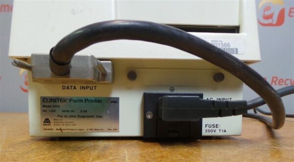 MIles Scientific Clinitek 5255 Form Printer Lab Analyzer
