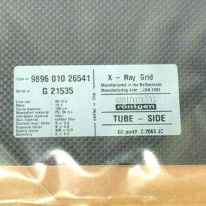 GE C2663 JC Smit Rontgen 130 CM X-Ray Focus Grid 64D