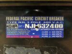 Federal Pacific Circuit Breaker Type NJL 3 Pole 400 Amp NJL632400