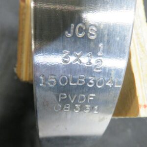 JCS Enlin Baum PVDF Lined Connector Flange 3"x1.5" C8331 304L New