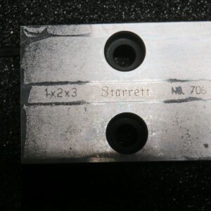 Starrett Inspection Block 706AZ 1"x2"x3" Case Machinist Toolmaker New