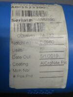 Gleason Cutting Tools AD-152330 Gear Hob Cutter Cylindrical Tool 74.732mm