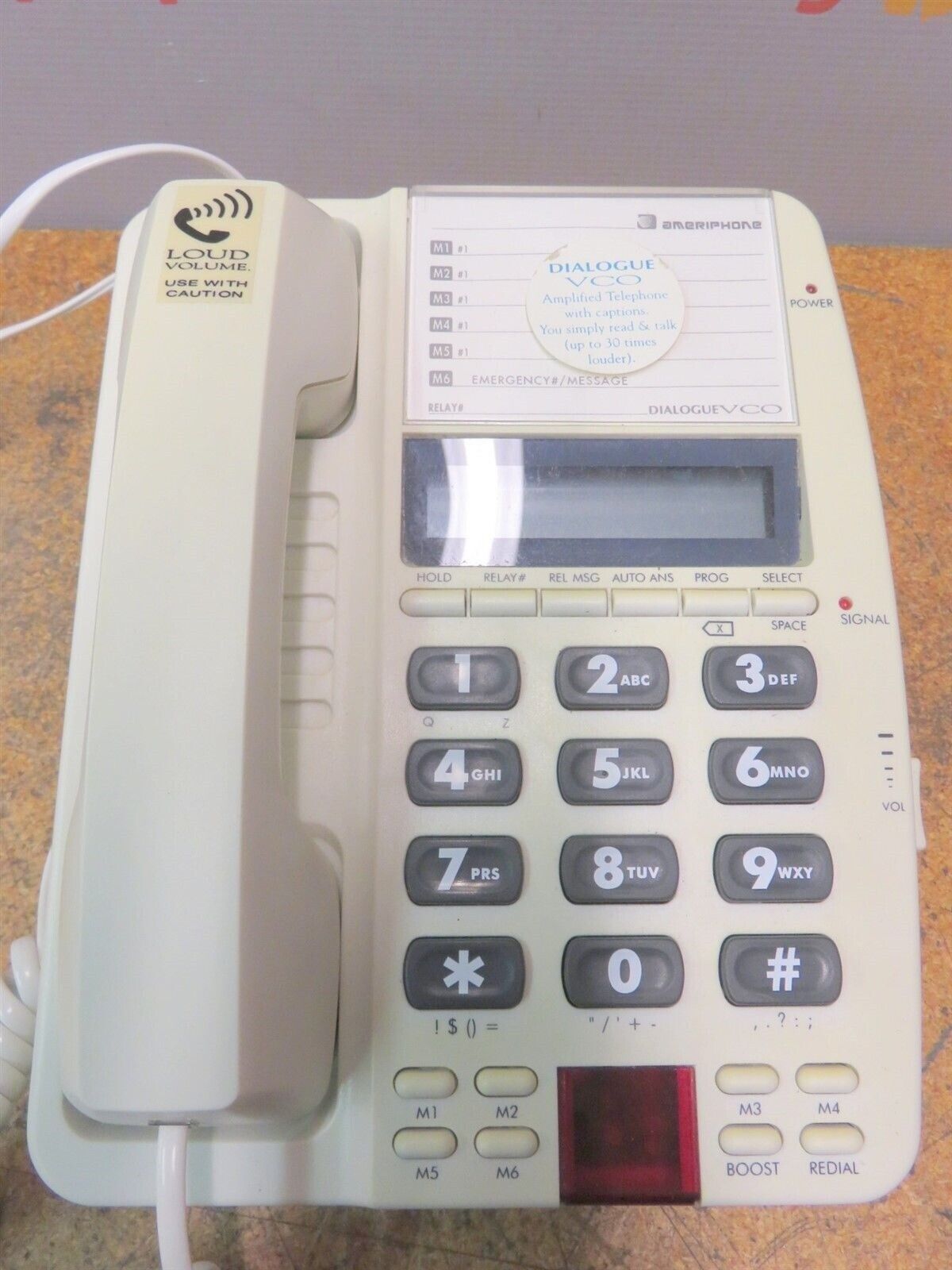 Clarity Ameriphone Dialogue VCO 1996 Read Talk Telephone Phone Hearing Loss _1 Clarity Ameriphone Dialogue VCO 1996 Read Talk Telephone Phone Hearing Loss