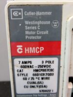 Westinghouse Cutler Hammer Circuit Breaker HMCP007CDC 7Amp 600V 3 Pole