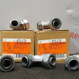 Bridgeport 472-LT2 Sealtight 90 Degree 1" Die Cast Connector Lot of 10 New