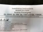 Hubble Lighting Quartzliter Floodlight Light Wall Mount Indoor Use New