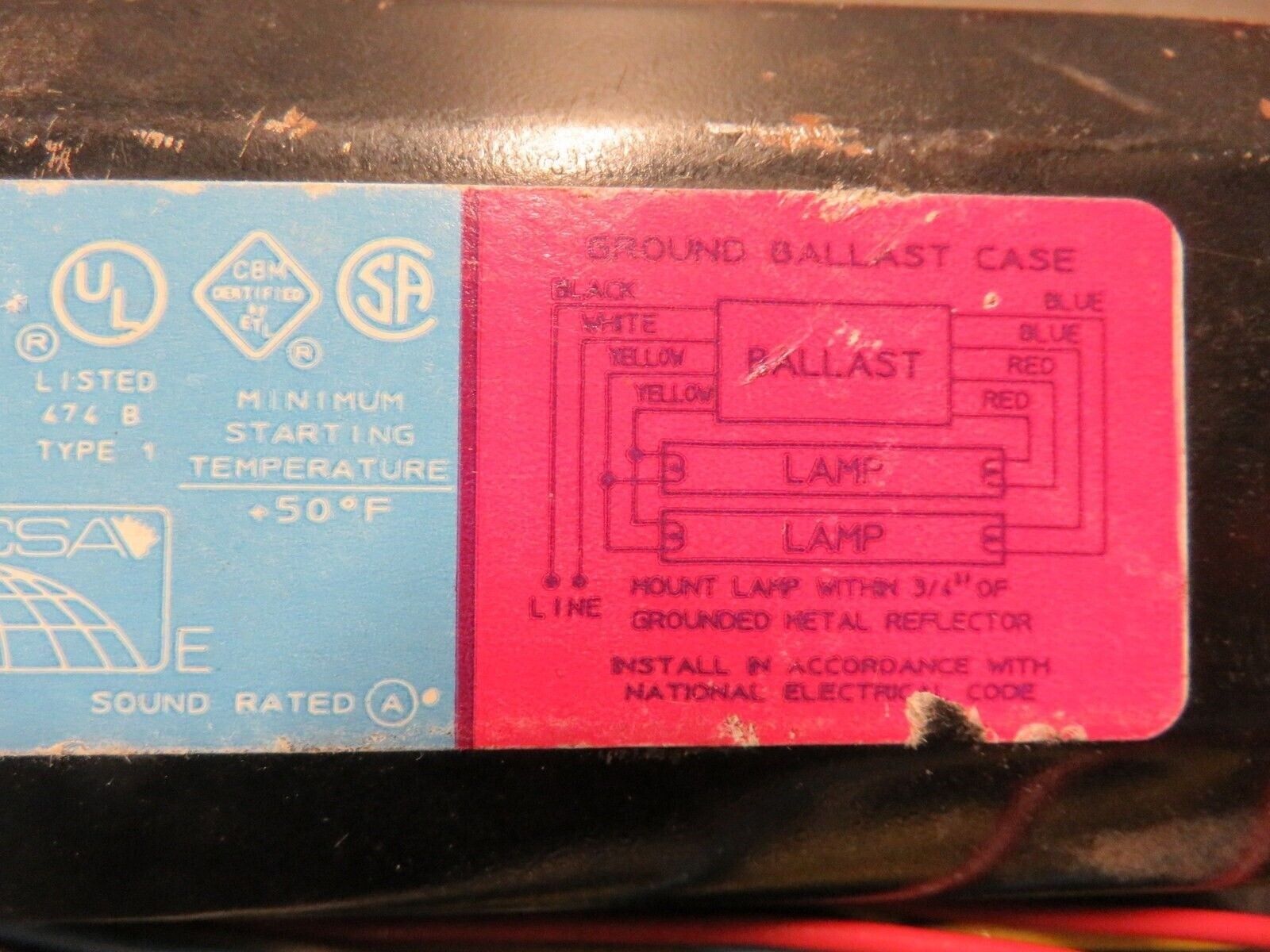 Universal Lighting 742-L-SLH-TC-P Rapid Start Lighting Ballast New Lot of 5_1 Universal Lighting 742-L-SLH-TC-P Rapid Start Lighting Ballast New Lot of 5