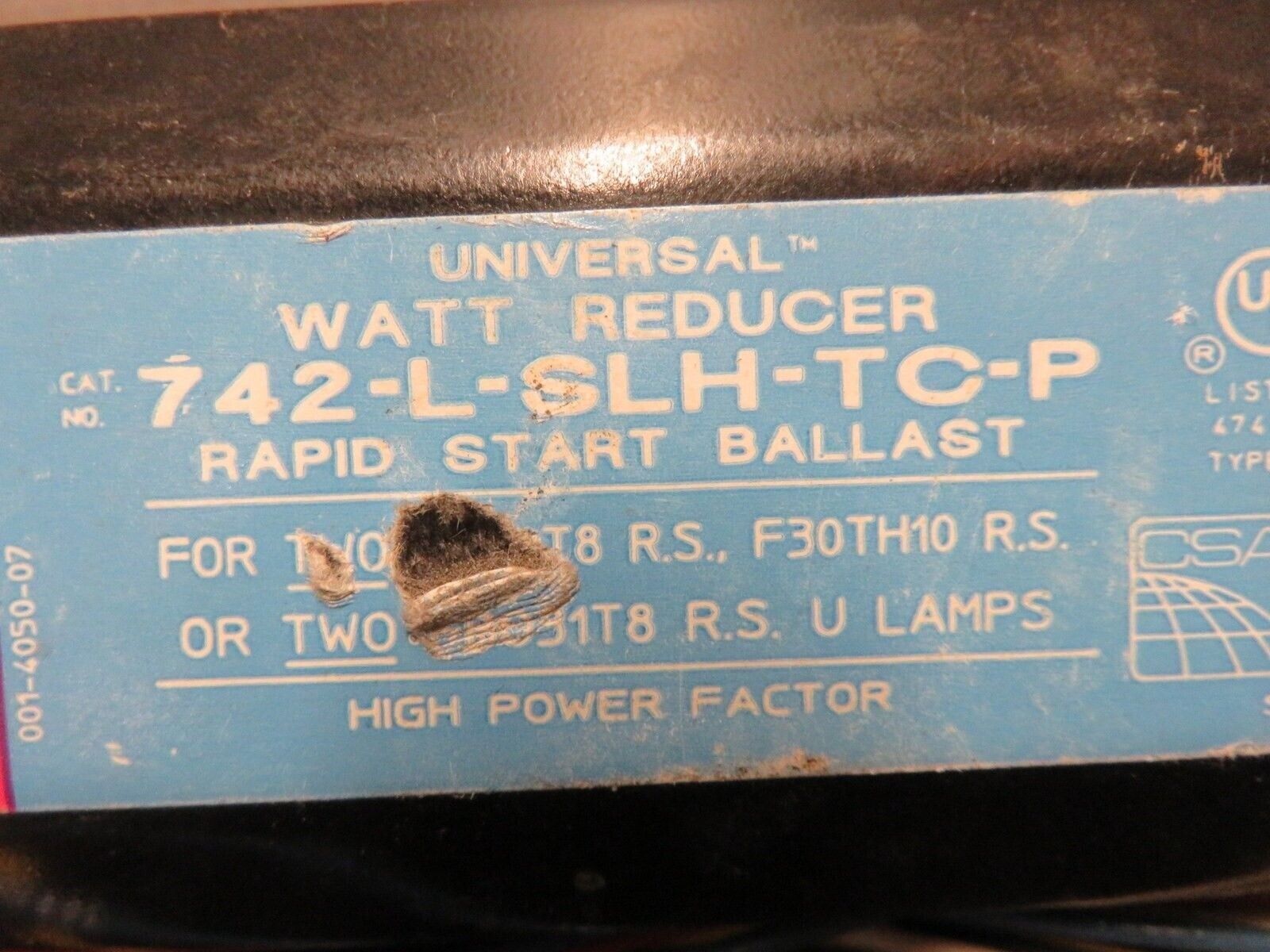 Universal Lighting 742-L-SLH-TC-P Rapid Start Lighting Ballast New Lot of 5_3 Universal Lighting 742-L-SLH-TC-P Rapid Start Lighting Ballast New Lot of 5