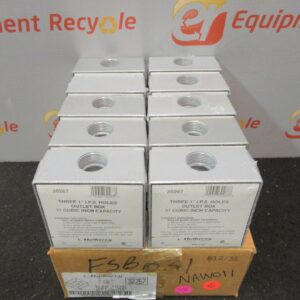 Mulberry 30267 Conduit Outlet Box Three 1" Holes Weatherproof Lot of 10 New