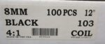 MyBinding Black Plastic Bindings 5/16" 19 Ring 12" Coil Combs Lot of 6