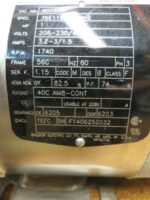 Baldor B01456F 1 HP Electric Motor 208-230/460 Volt Rebuilt