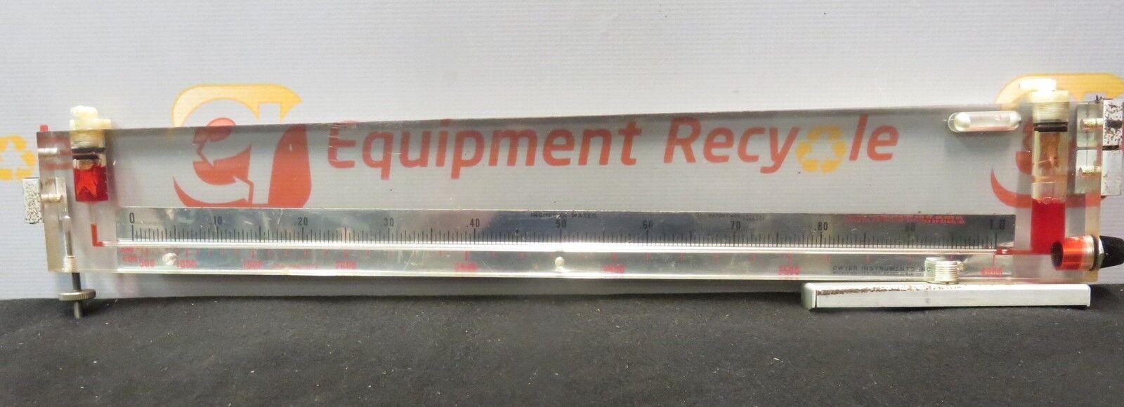 Dwyer Instruments 125AY Durablock Plastic Manometer Stationary Draft Gage 4000 _0 Dwyer Instruments 125AY Durablock Plastic Manometer Stationary Draft Gage 4000