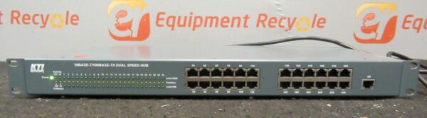 KTI Networks KF-24MS 24 Port 10/100 Ethernet Hub Adapter Switch
