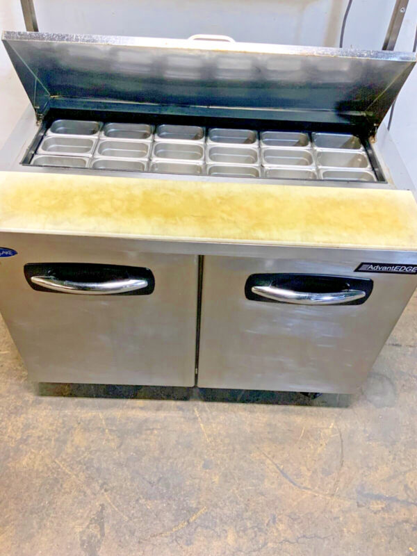 Norlake AdvantEdge SP48-12 2-Door Sandwich Salad Refrigerated Prep Table 48"