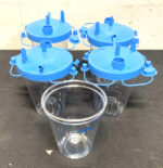 NEW Lot of 5 Medline HCS7850 850cc Negative Pressure Canister w/Filter Lid 65D