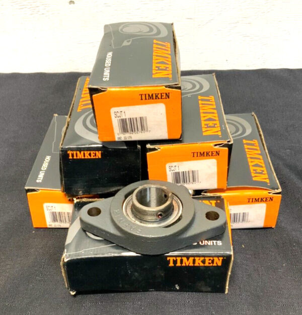 Lot of 7 Timken Fafnir SCJT1 F2B-VSC-100 2-Bolt Flange Mounted Bearing 73C