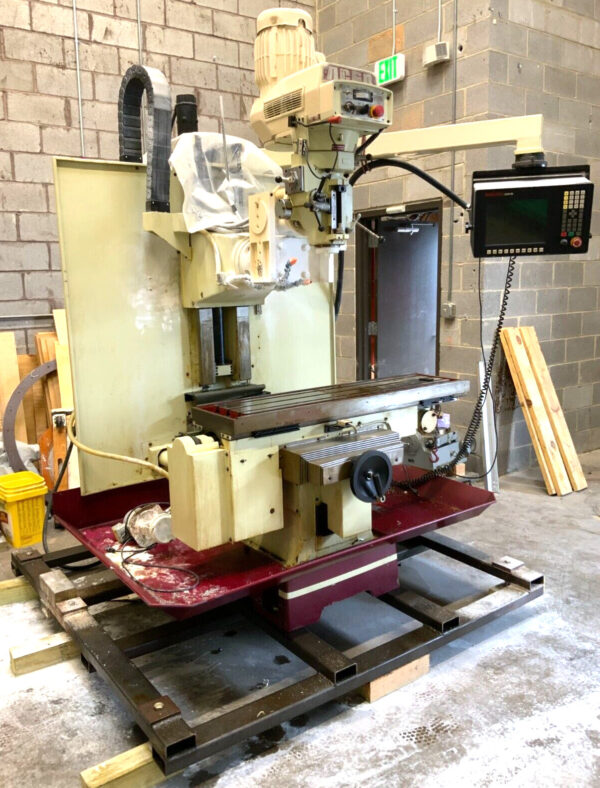 Acer E-1350B 2001 Vertical CNC Bed Mill 50" X 13" Table w/Anilam 3000M Control