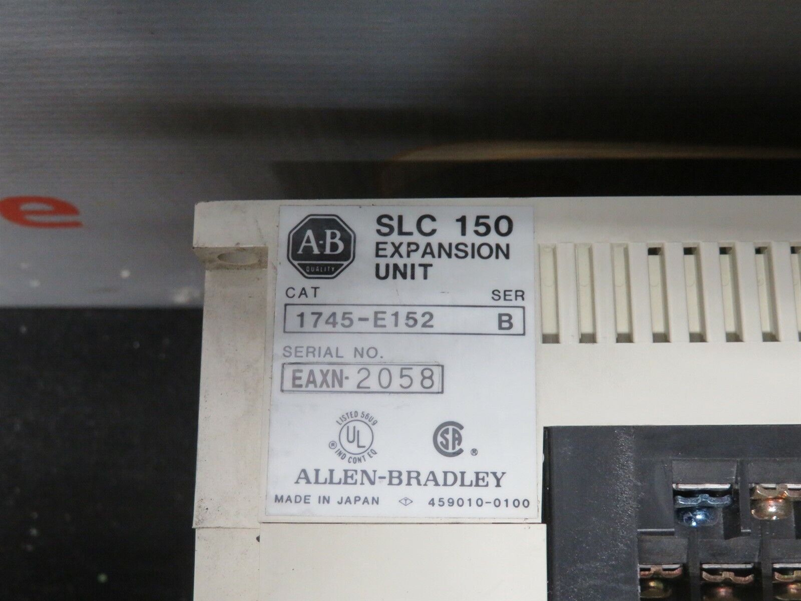 Allen Bradley SLC 150 Expansion Unit Programmable Controller 1745-E152 Series B _3 Allen Bradley SLC 150 Expansion Unit Programmable Controller 1745-E152 Series B