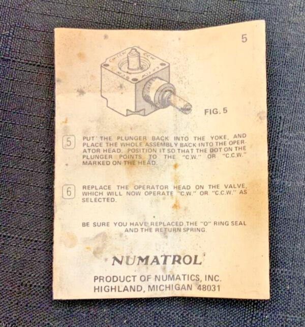 NEW Numatrol ASCO Sentinel LR4-0201 Numatics Pneumatic Limit Valve Switch 243H