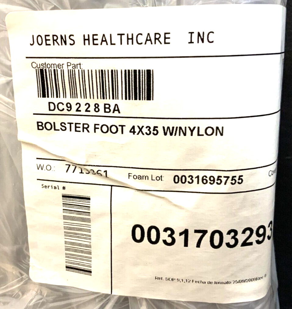 NEW Joerns 3055732 Bed Mattress Length Extension Foam Foot Bolster 35" X 4"_2 NEW Joerns 3055732 Bed Mattress Length Extension Foam Foot Bolster 35" X 4"