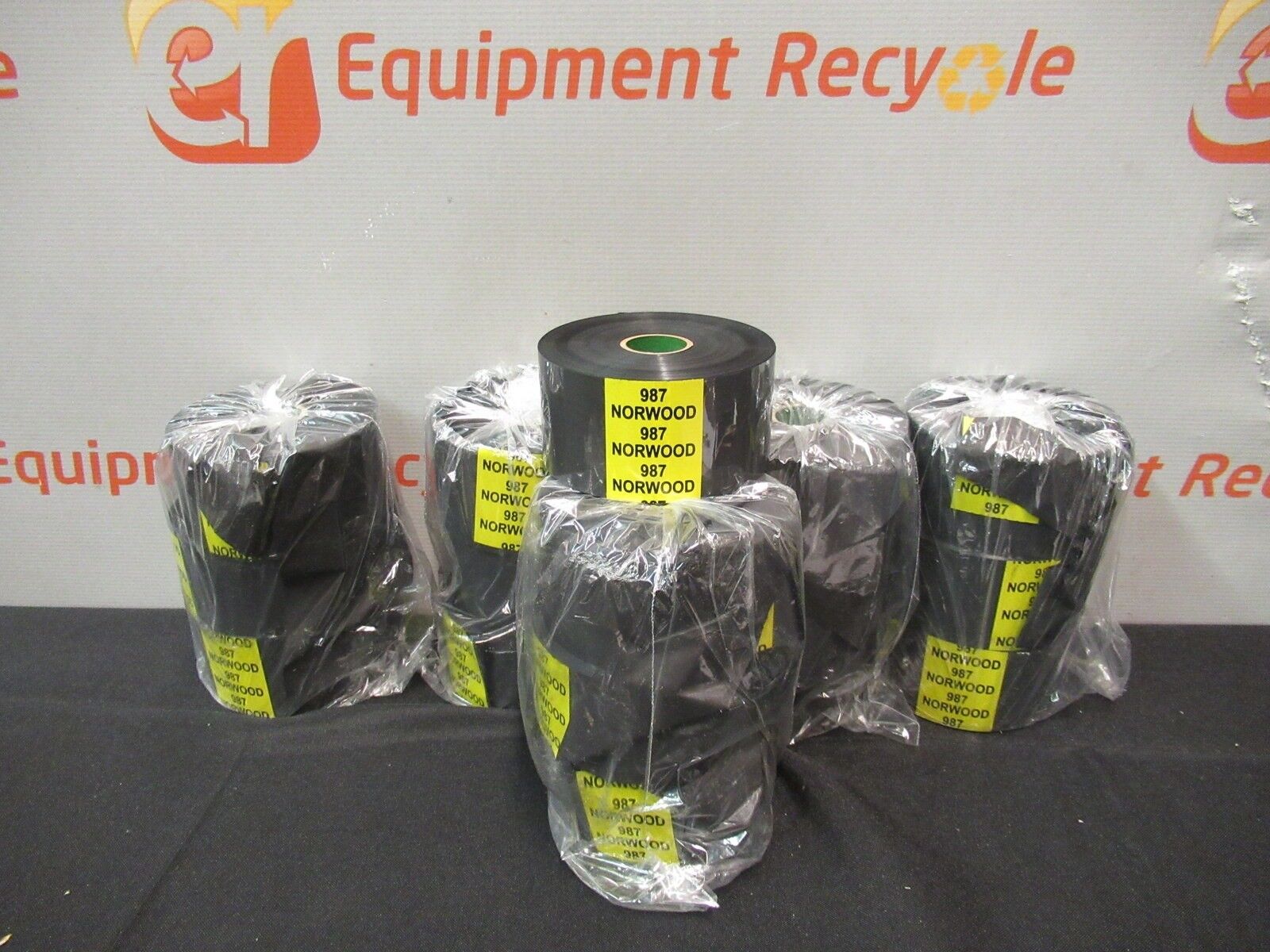 Lot of 16 Norwood 987 Black Wax Resin Print Ribbon Hot Printer 2" X 1000' Rolls_0 Lot of 16 Norwood 987 Black Wax Resin Print Ribbon Hot Printer 2" X 1000' Rolls