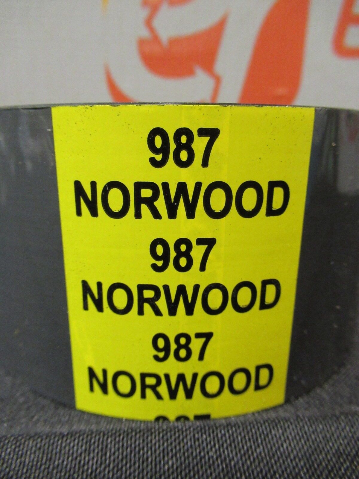 Lot of 16 Norwood 987 Black Wax Resin Print Ribbon Hot Printer 2" X 1000' Rolls_3 Lot of 16 Norwood 987 Black Wax Resin Print Ribbon Hot Printer 2" X 1000' Rolls