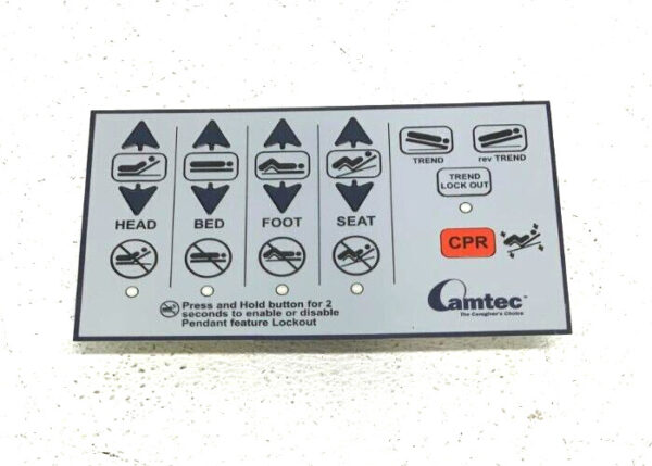 NEW Camtec Replacement Staff Hospital Bed Controller Head Foot Board Control 45D