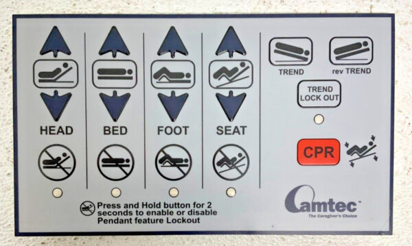 NEW Camtec Replacement Staff Hospital Bed Controller Head Foot Board Control 45D