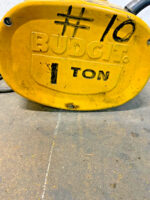 Budgit 113454-5 Chain Hoist 2000Lb 1 Ton 5' 8FPM 3PH 1/2HP Push Button Control