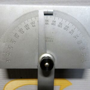 Starrett C183 Protractor Stainless Rectangular Head Machinist Tool