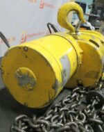 Budgit Chain Hoist 113454-10 2000lb 1 Ton Hook 3Phase Pushbutton Control