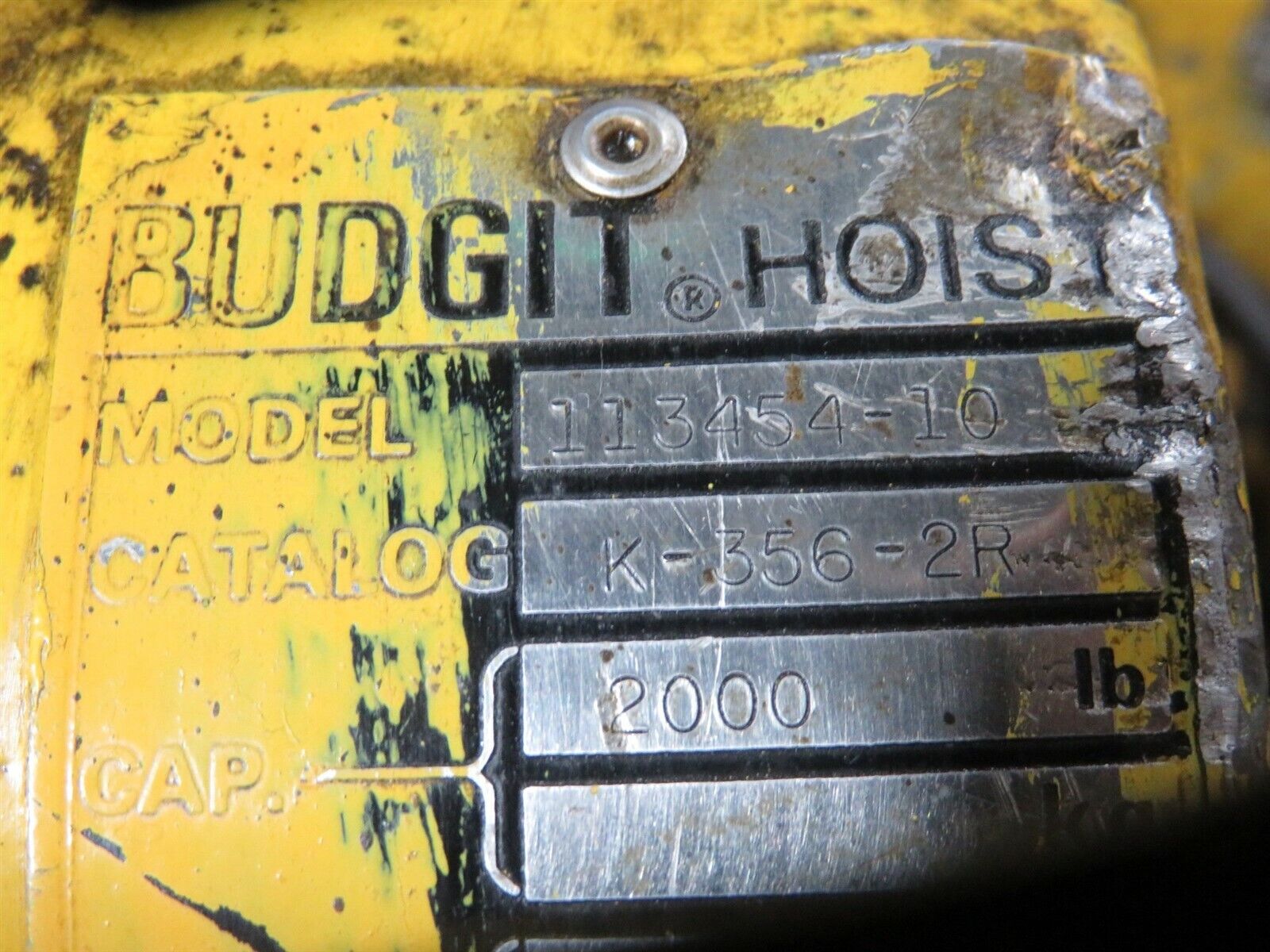 Budgit Chain Hoist 113454-10 2000lb 1 Ton Hook 3Phase Pushbutton Control _7 Budgit Chain Hoist 113454-10 2000lb 1 Ton Hook 3Phase Pushbutton Control
