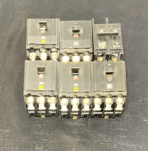 Mixed Lot of 6 Square D Siemens BQ2B030 30A Amp Circuit Breakers 231D_0 Mixed Lot of 6 Square D Siemens BQ2B030 30A Amp Circuit Breakers 231D